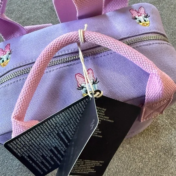 NWT Loungefly Disney Daisy Duck Allover Print Mini Backpack Rare Find - Picture 7 of 7